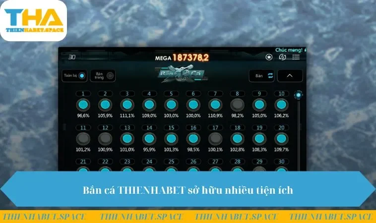 Bắn cá THIENHABET sở hữu nhiều tiện ích