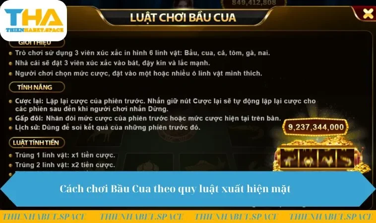 Cách chơi Bầu Cua theo quy luật xuất hiện mặt