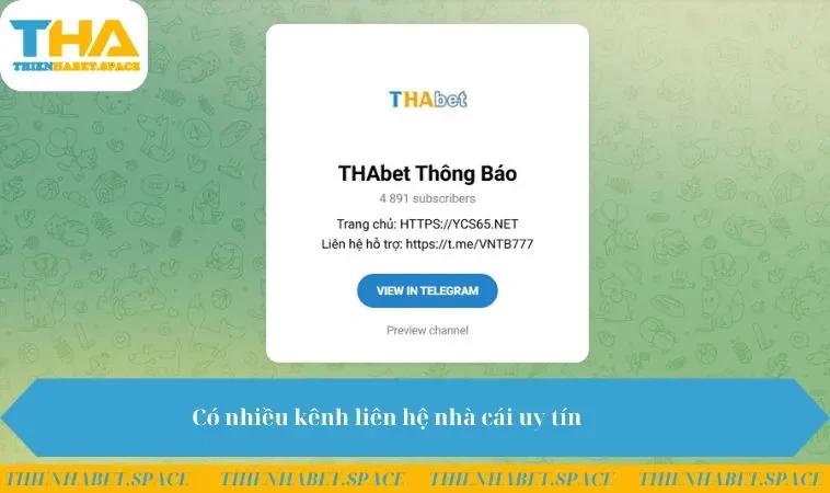 Có nhiều kênh liên hệ nhà cái uy tín