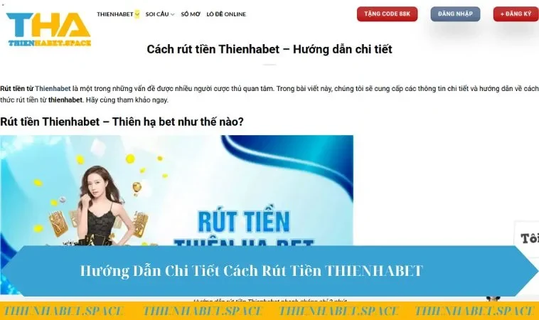 Hướng Dẫn Chi Tiết Cách Rút Tiền THIENHABET