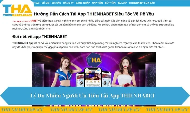 Lý Do Nhiều Người Ưu Tiên Tải App THIENHABET