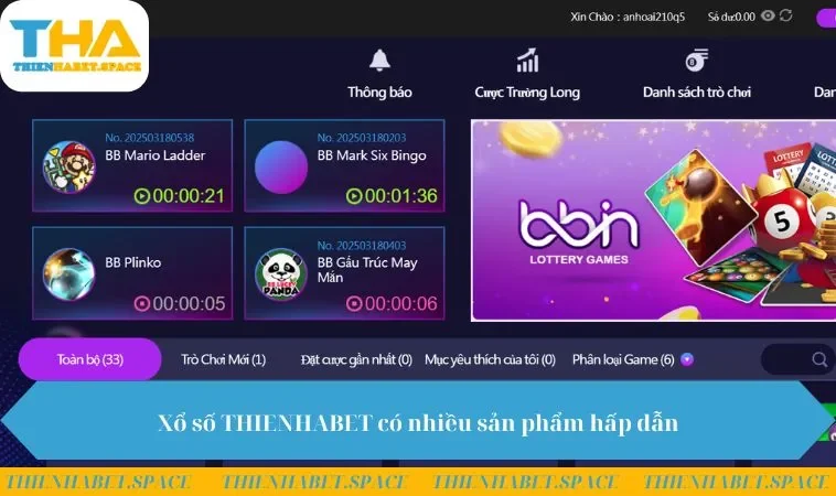 Xổ số THIENHABET có nhiều sản phẩm hấp dẫn